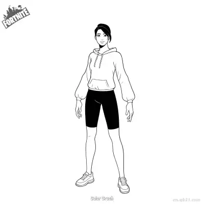 Free printable Color Crush 02 Coloring Page - Free PDF Printable Fortnite Coloring Sheets coloring page